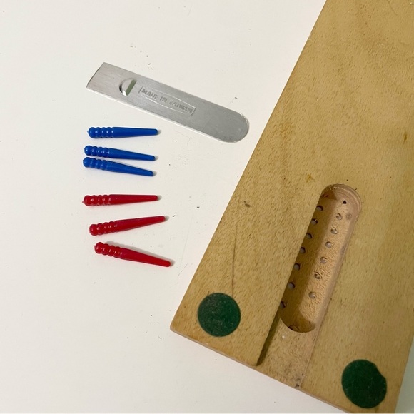 Vintage Wooden Cribbage Board X 308 Taiwan - Picture 13 of 13